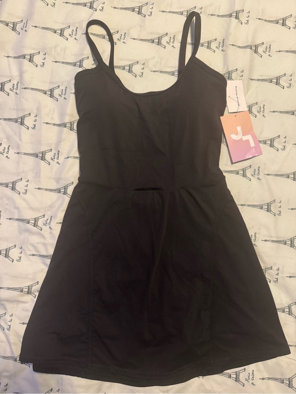 JoyLab Black Mini Tank Dress with Scoop Neck